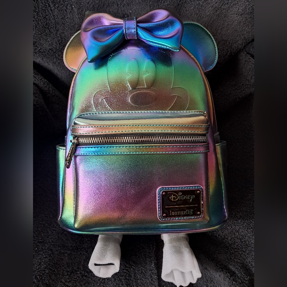 Loungefly Oil Slick Minnie Mini Backpack
